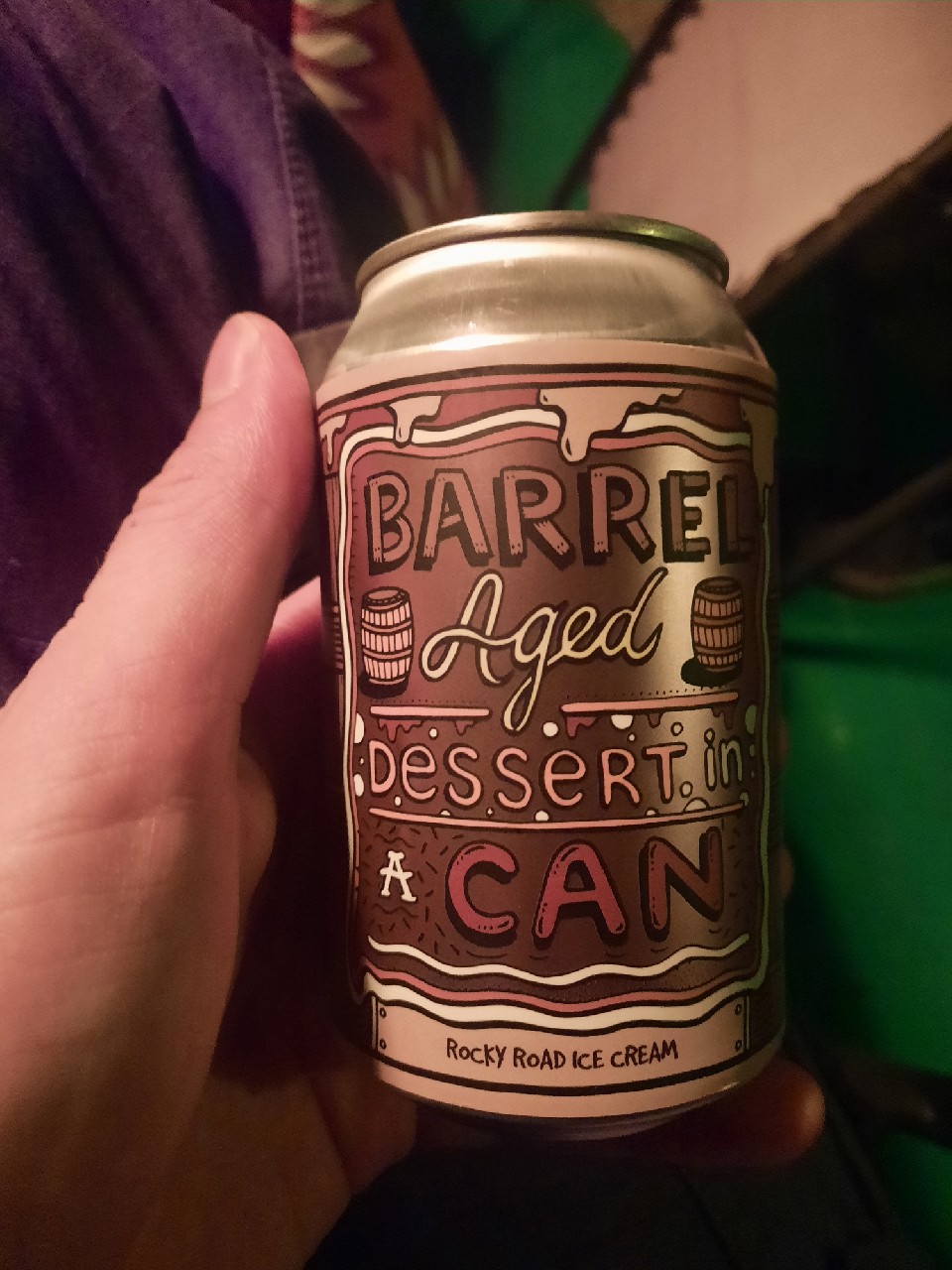 Barrel Aged Dessert In A Can - Rocky Road Ice Cream, Norway