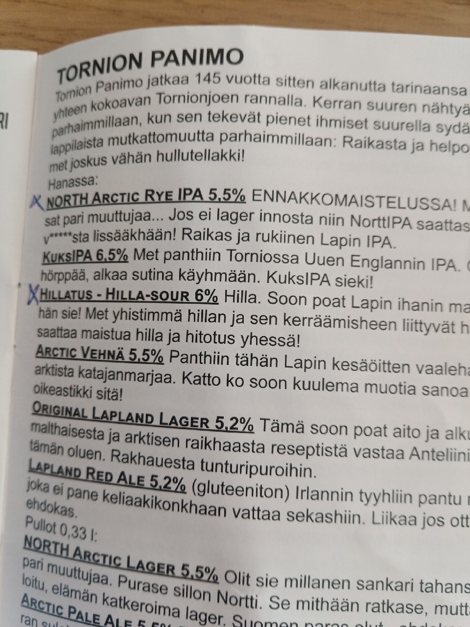 North Arctic Rye IPA, Finland