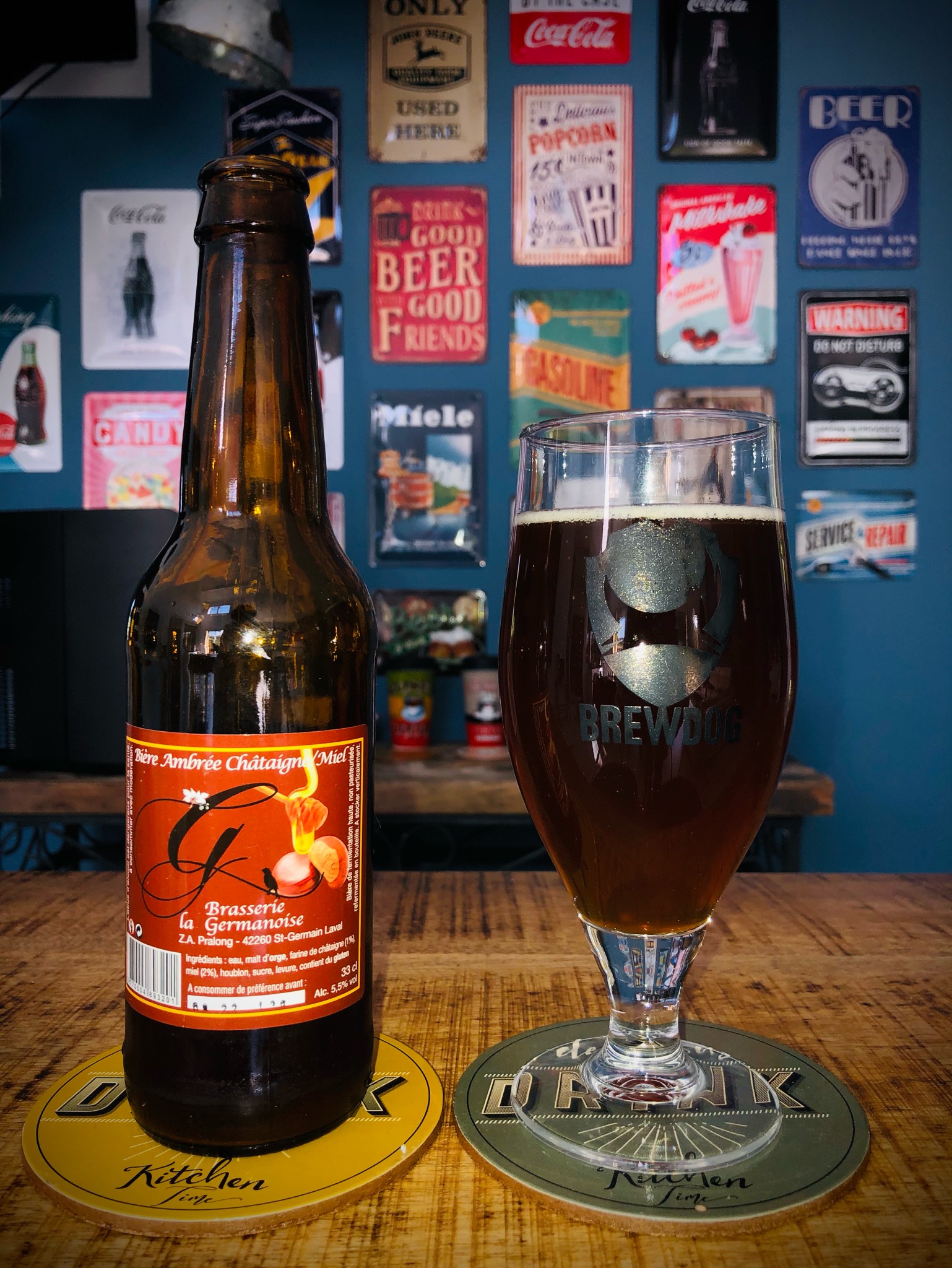 La Germanoise Ambrée Châtaignes / Miel, France