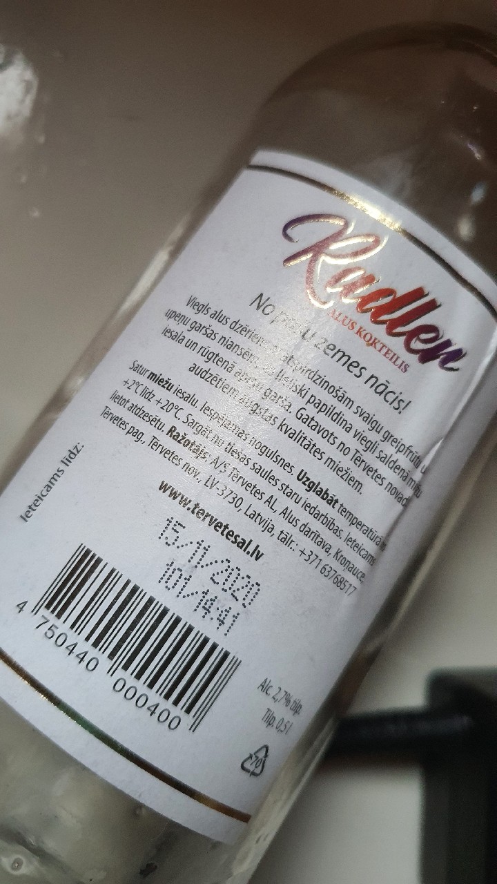 Tervete Greipfrutu-upenu radler, Latvia