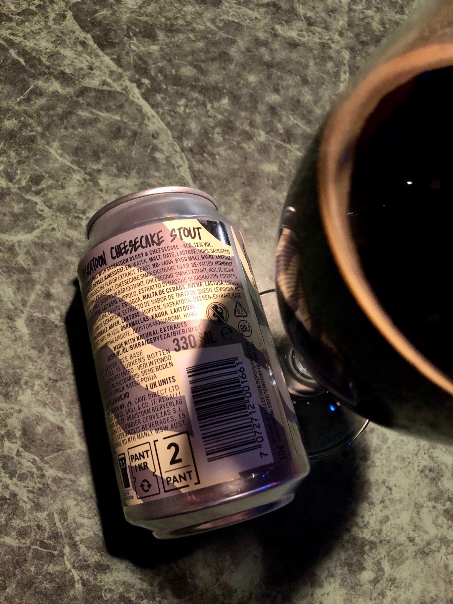 Saskatoon Cheesecake Stout, Norway