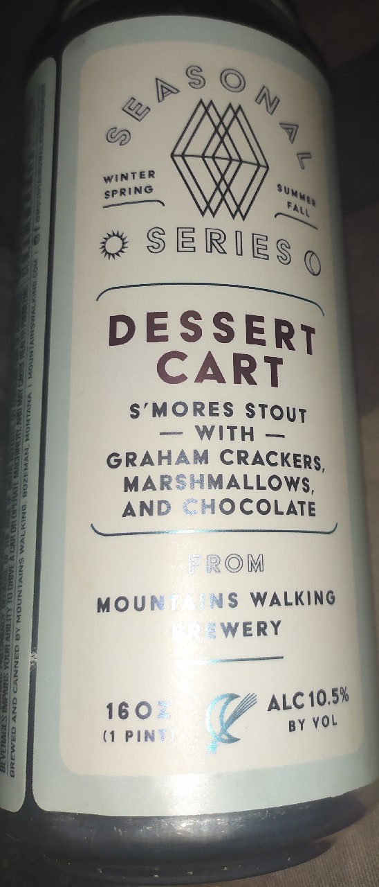 Dessert cart s'mores stout, United States