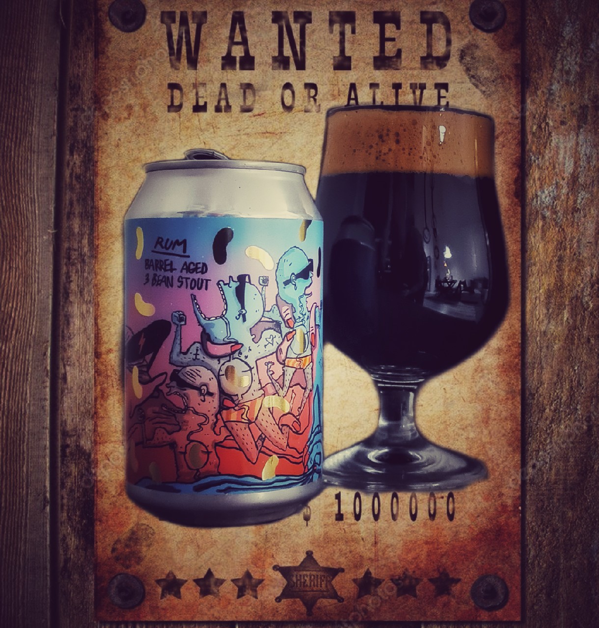 3 Bean Stout Aged In Rum Barrels (2020), Norway