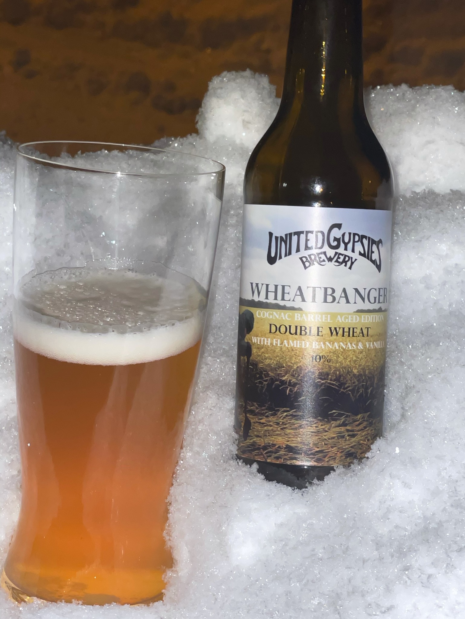 Wheatbanger Double Wheat Cognac Barrel Aged With Flamed Bananas & Vanilla, Finland