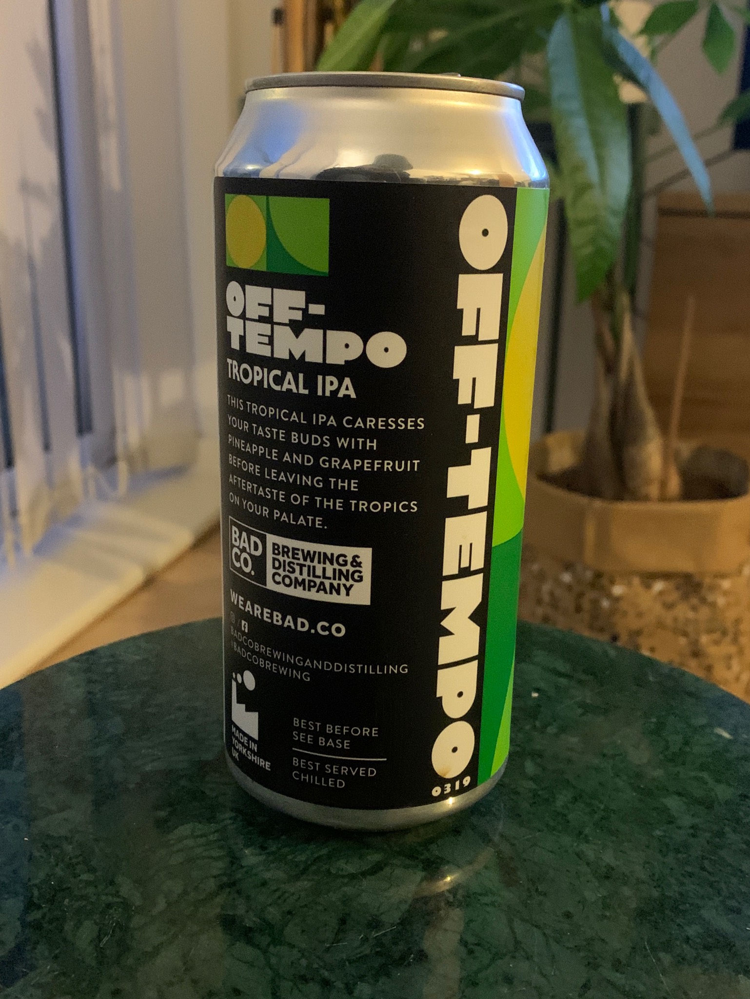 Off Tempo Tropical IPA 0319, England