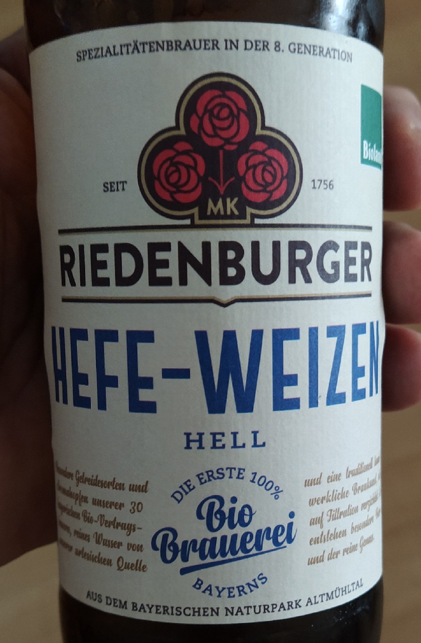 Riedenburger helles bio, Germany