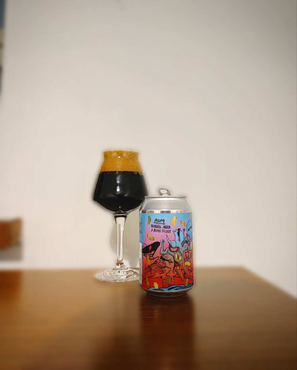3 Bean Stout Aged In Rum Barrels (2020), Norway