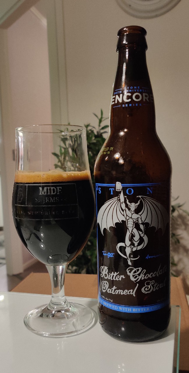 Stone 20th Anniversary Encore Series: 12th Anniversary Bitter Chocolate Oatmeal Stout, United States