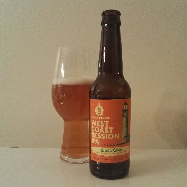 West Coast Session IPA Seasoned With Blood Orange Peel, Finland
