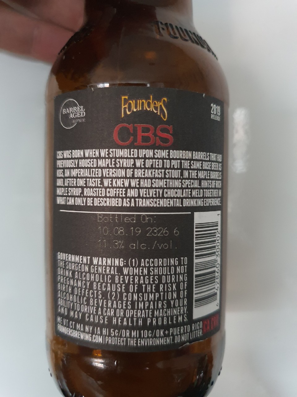 CBS Canadian Breakfast Stout (2017), United States