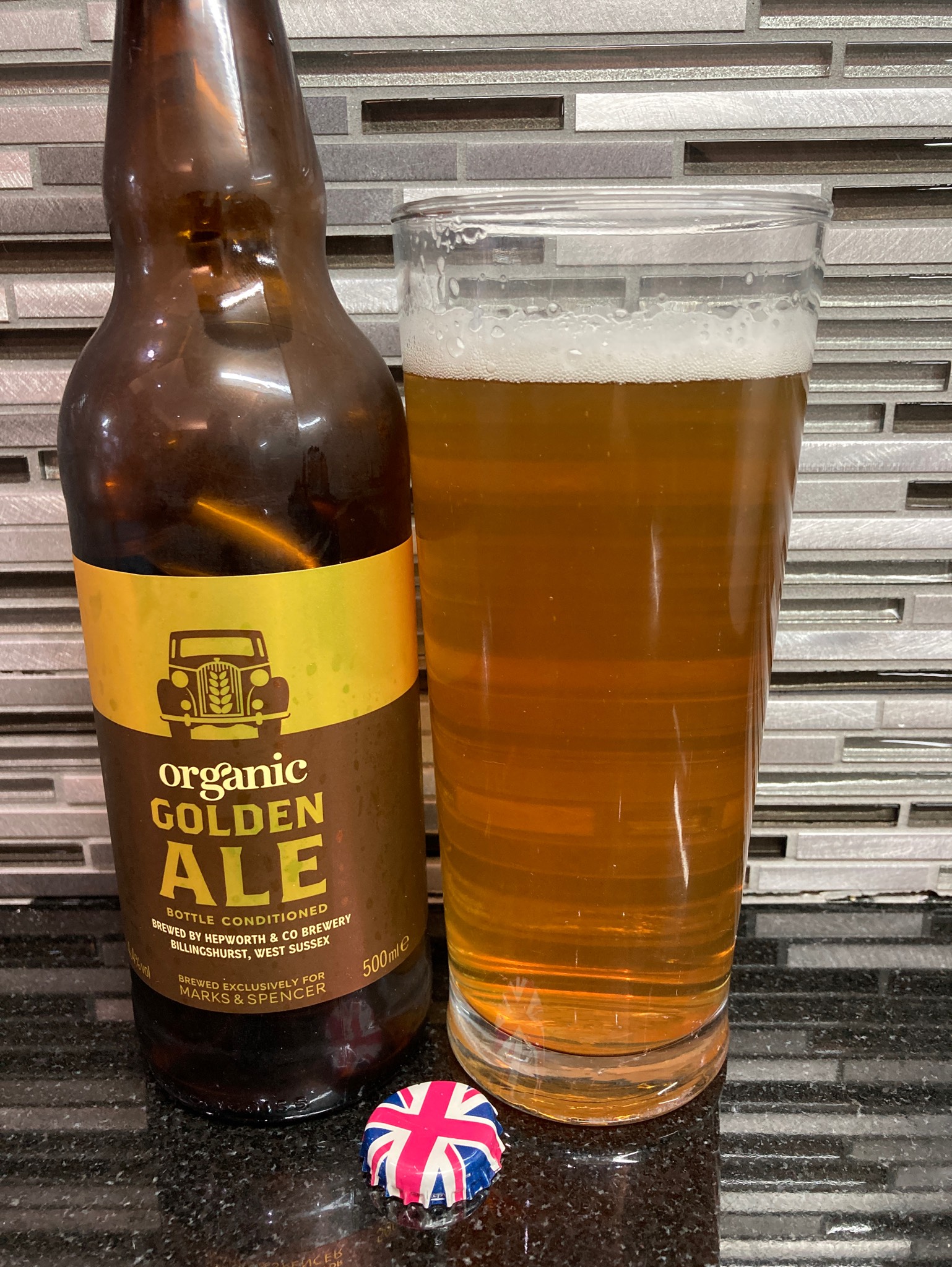 Organic Golden Ale, England