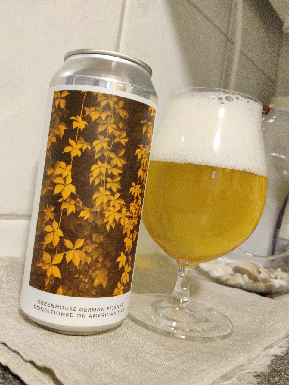 Greenhouse German Pilsner Conditioned on American Oak, United States