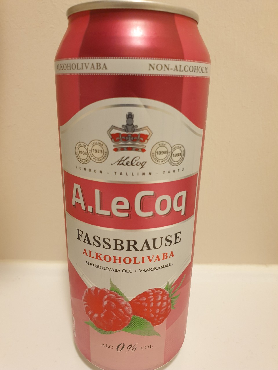 Fassbrause Raspberry Alkoholivaba, Estonia