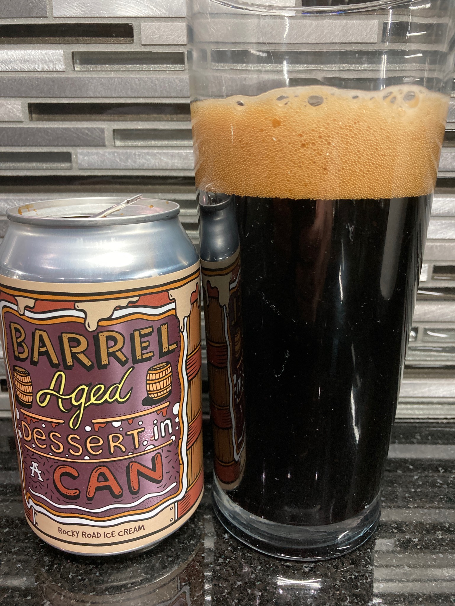 Barrel Aged Dessert In A Can - Rocky Road Ice Cream, Norway