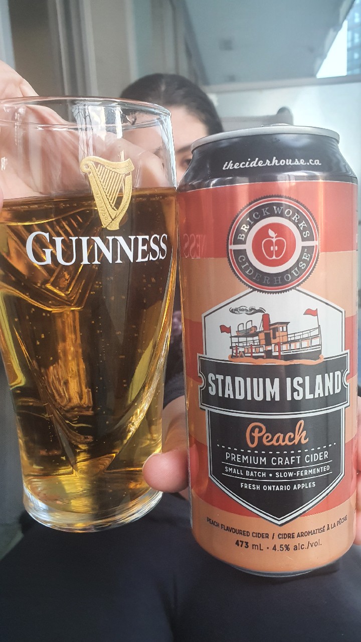 Brickworks Stadium Island Peach Cider, The Ship