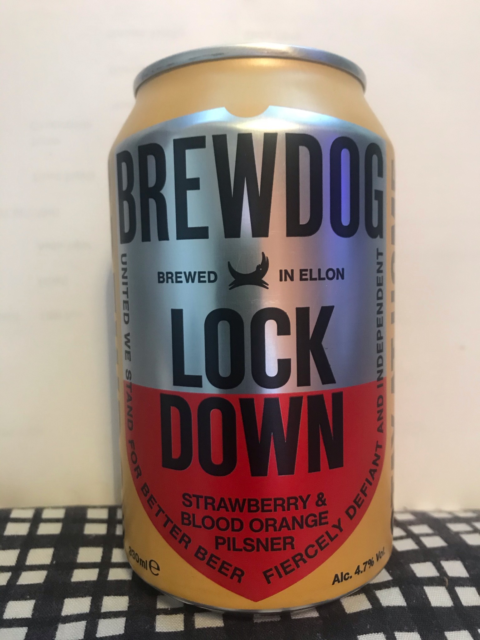 Lock Down Strawberry & Blood Orange Pilsner, Scotland