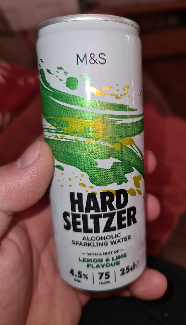 M&S Hard Seltzer Lemon and Lime, England