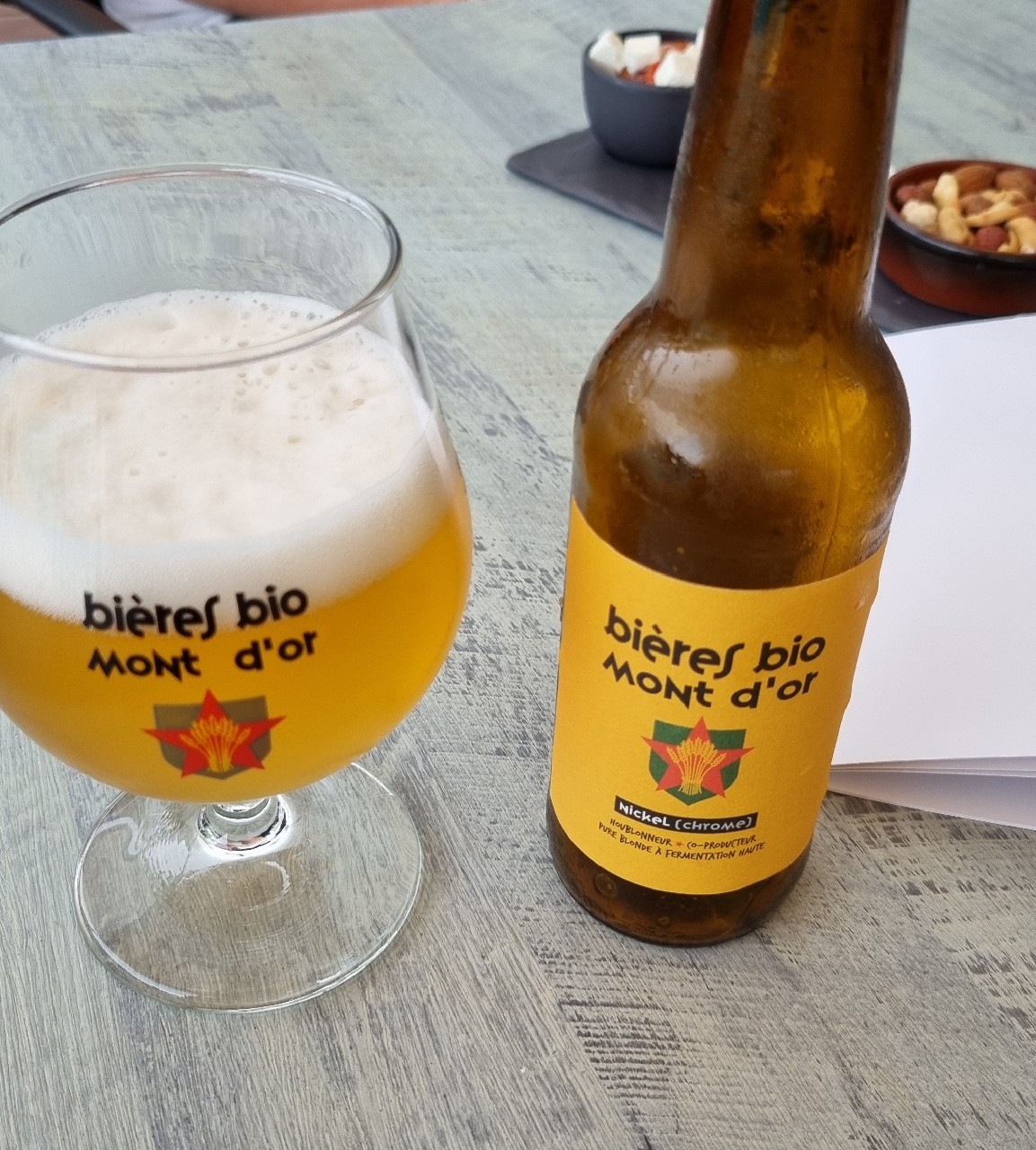 bieres bio mont d'or blonde nickel (chrome), France