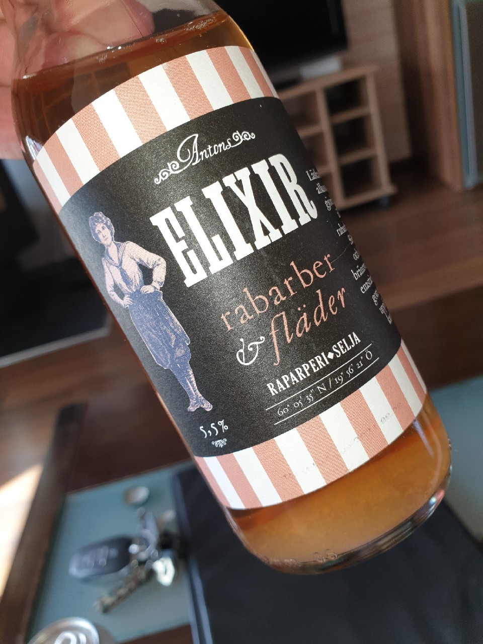 Antons Elixir Rabarber-Fläder | Raparperi-Raparperi-Selja, Finland