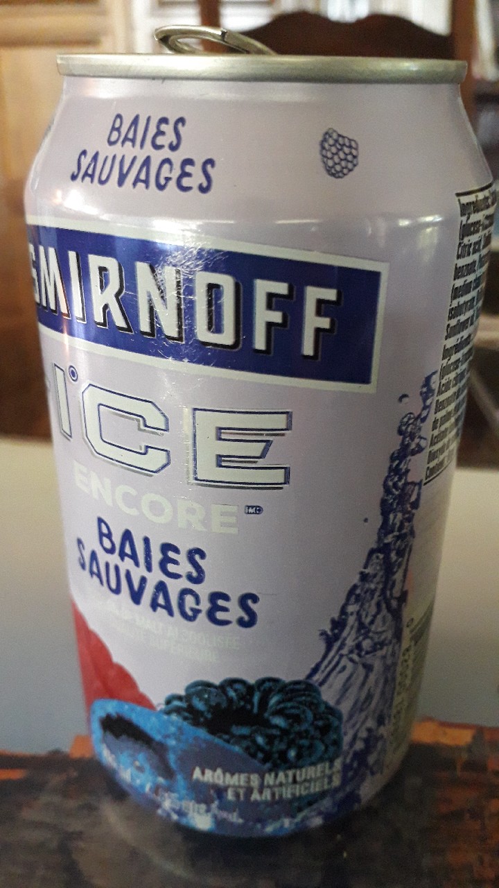 Smirnof ice Baies sauvages, Canada