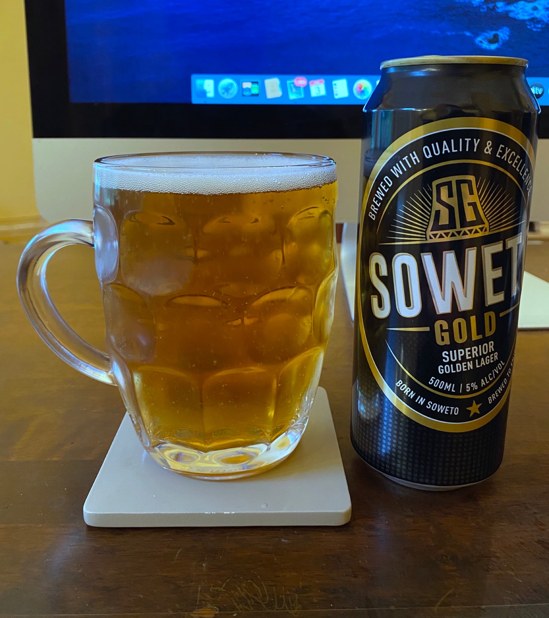 Soweto gold lager, South Africa