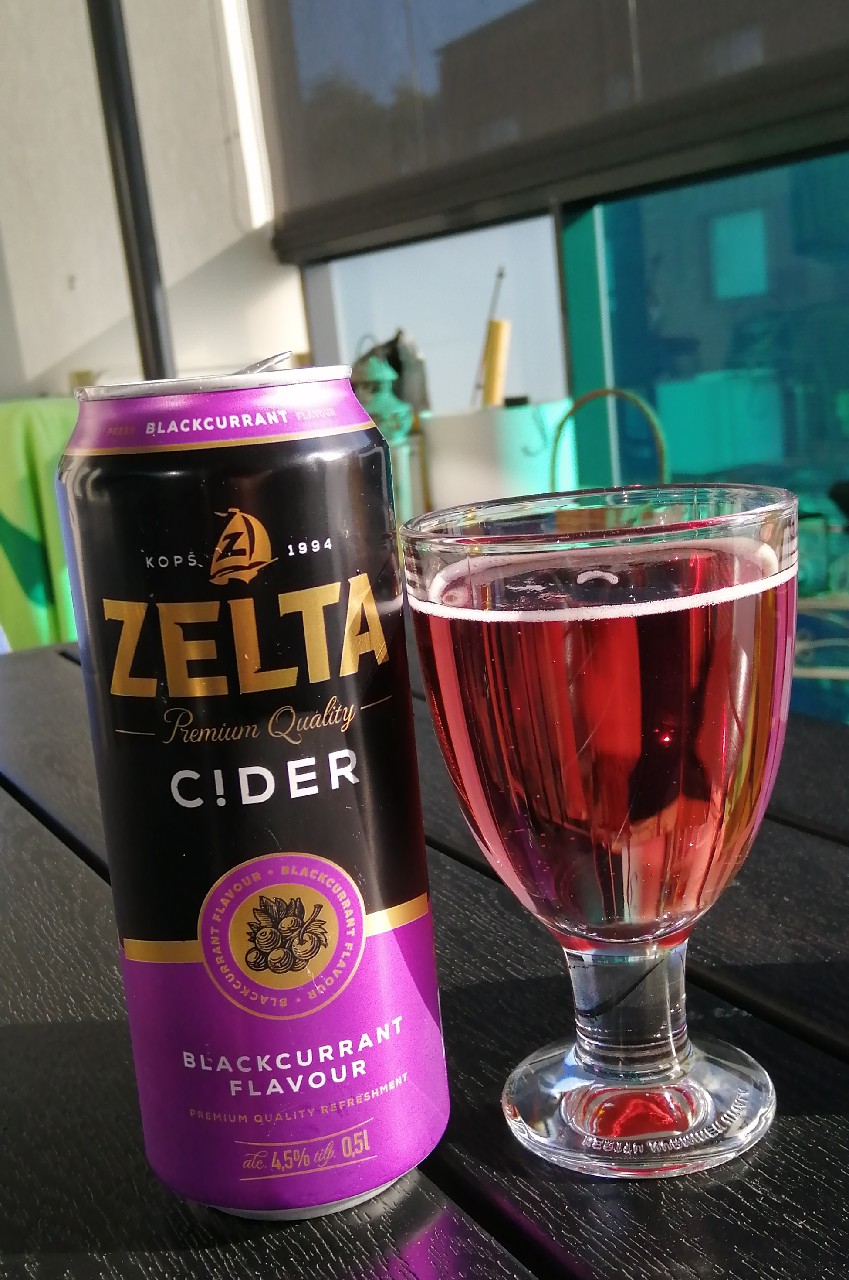 Zelta Cider Blackcurrant Flavour, Latvia