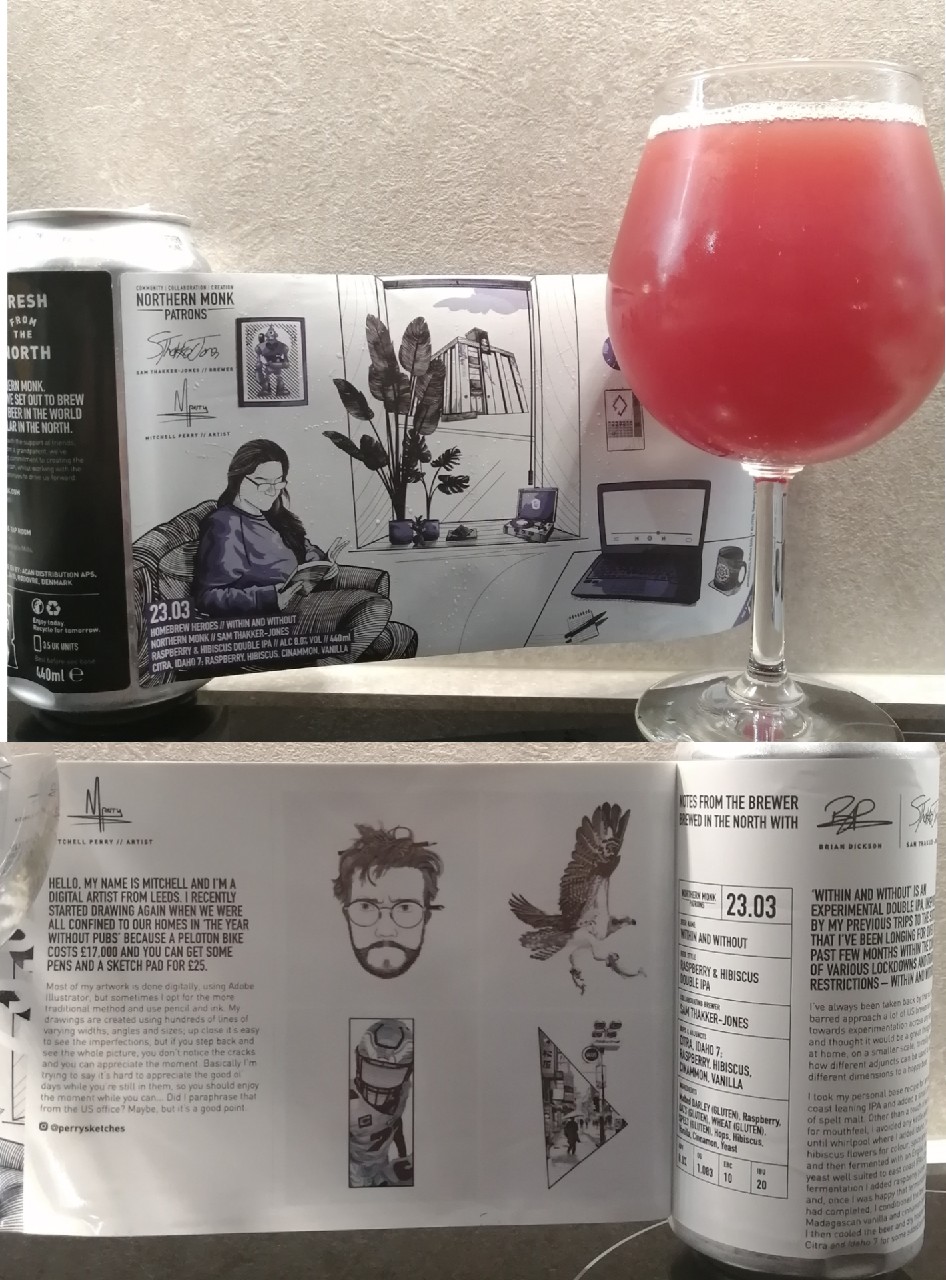 Patrons Project 23.03 Raspberry & Hibiscus DIPA, England