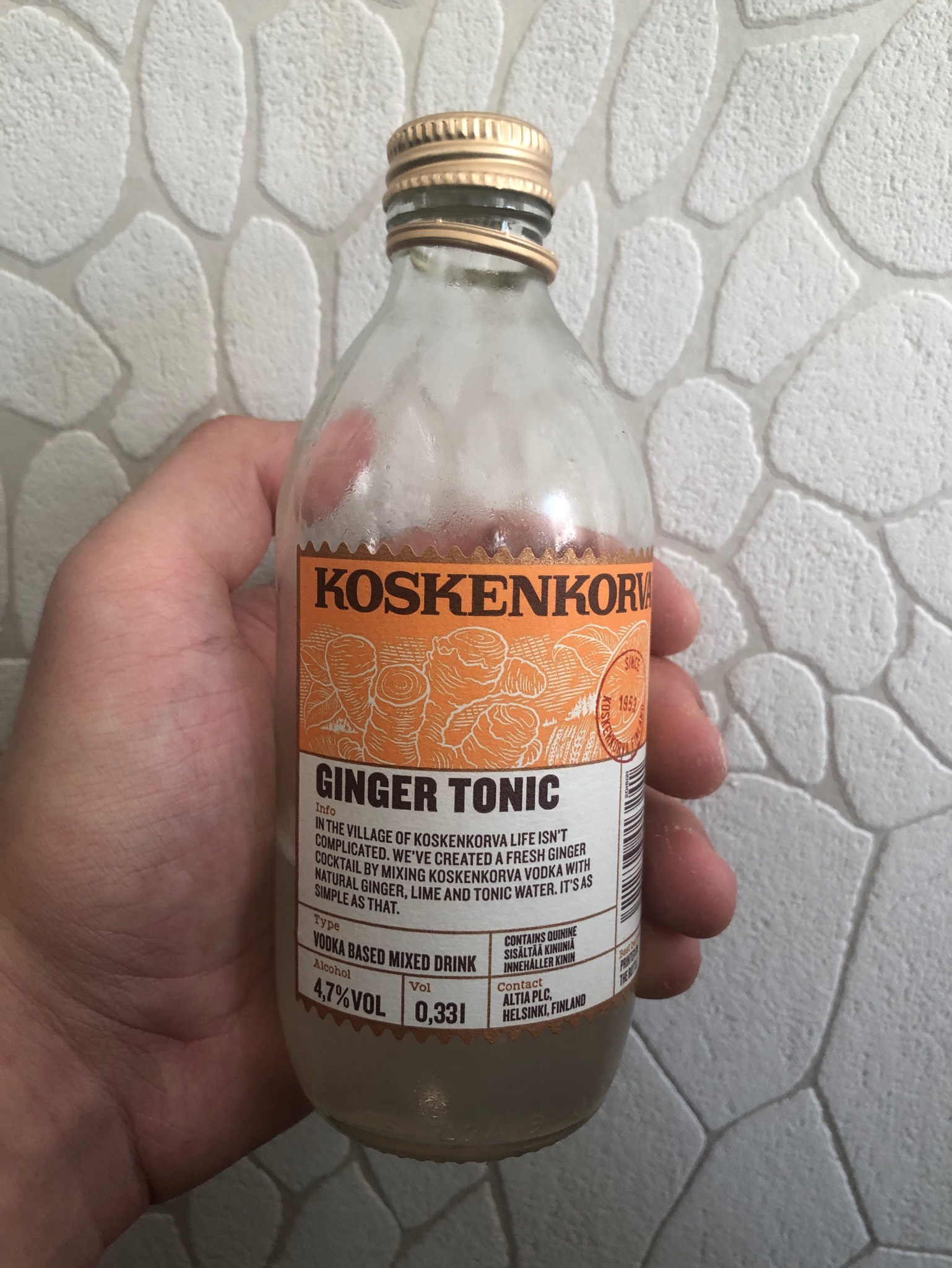 Koskenkorva Ginger Tonic, Finland