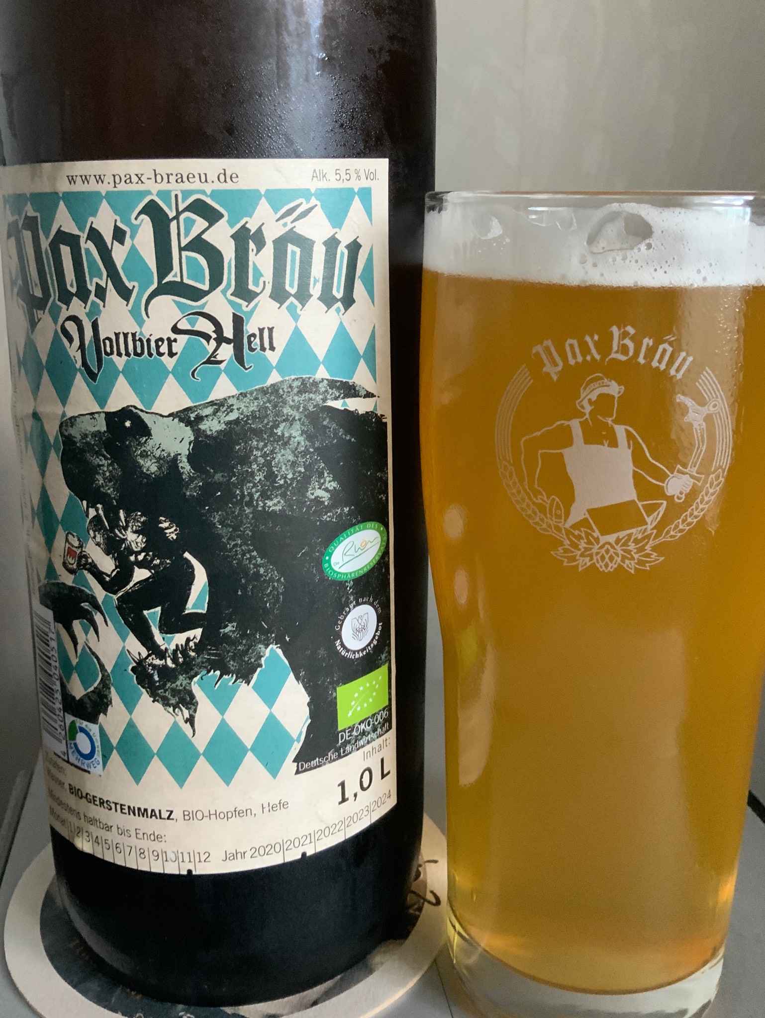 Pax Bräu Vollbier Hell, Germany