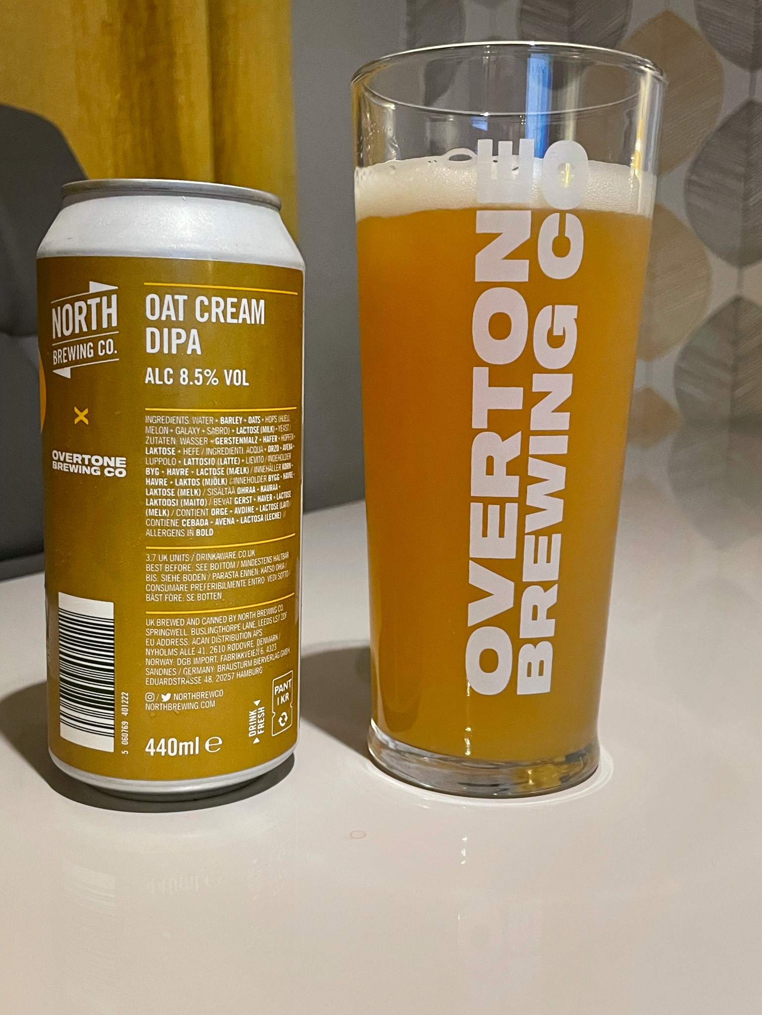 North X Overtone Oat Cream DIPA, England