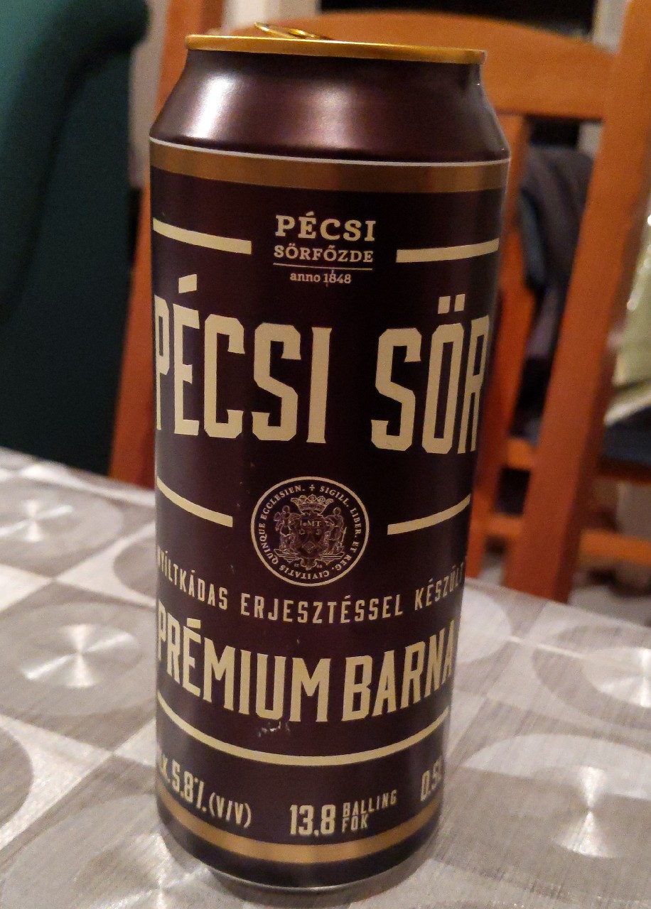 Pécsi Sör Prémium Barna, Hungary