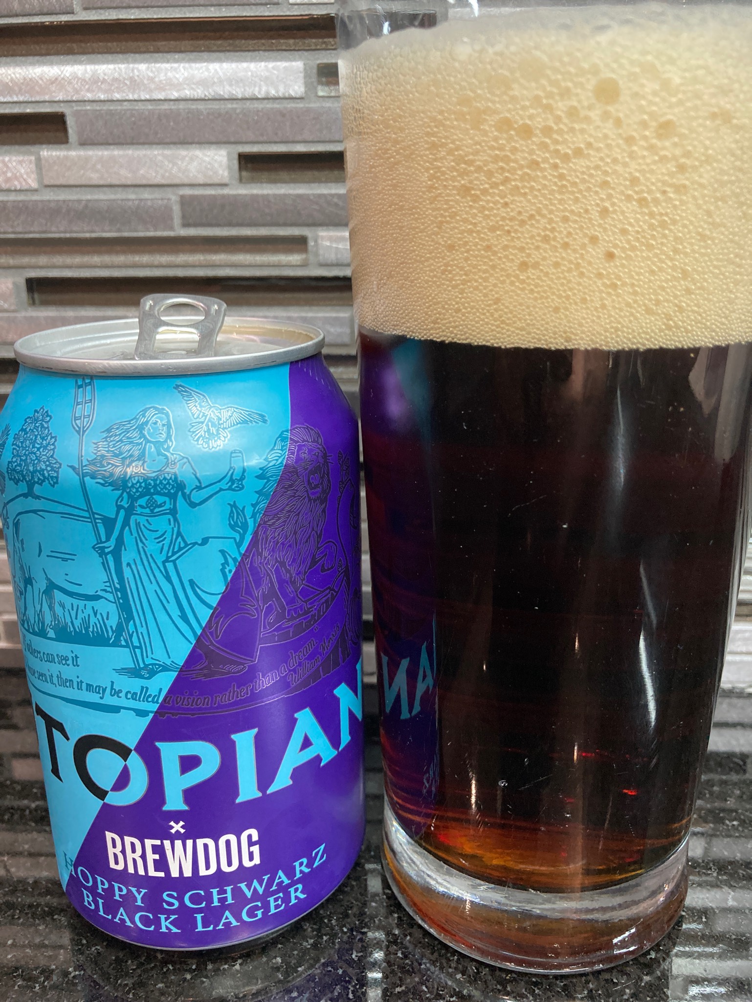 Hoppy Schwarz Black Lager, England