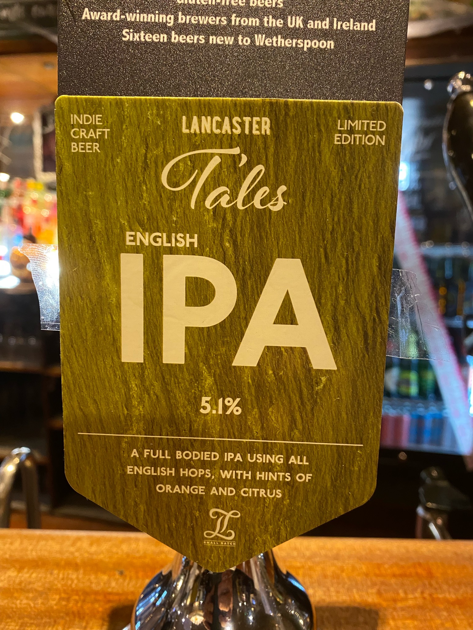 Lancaster Tales English IPA, England