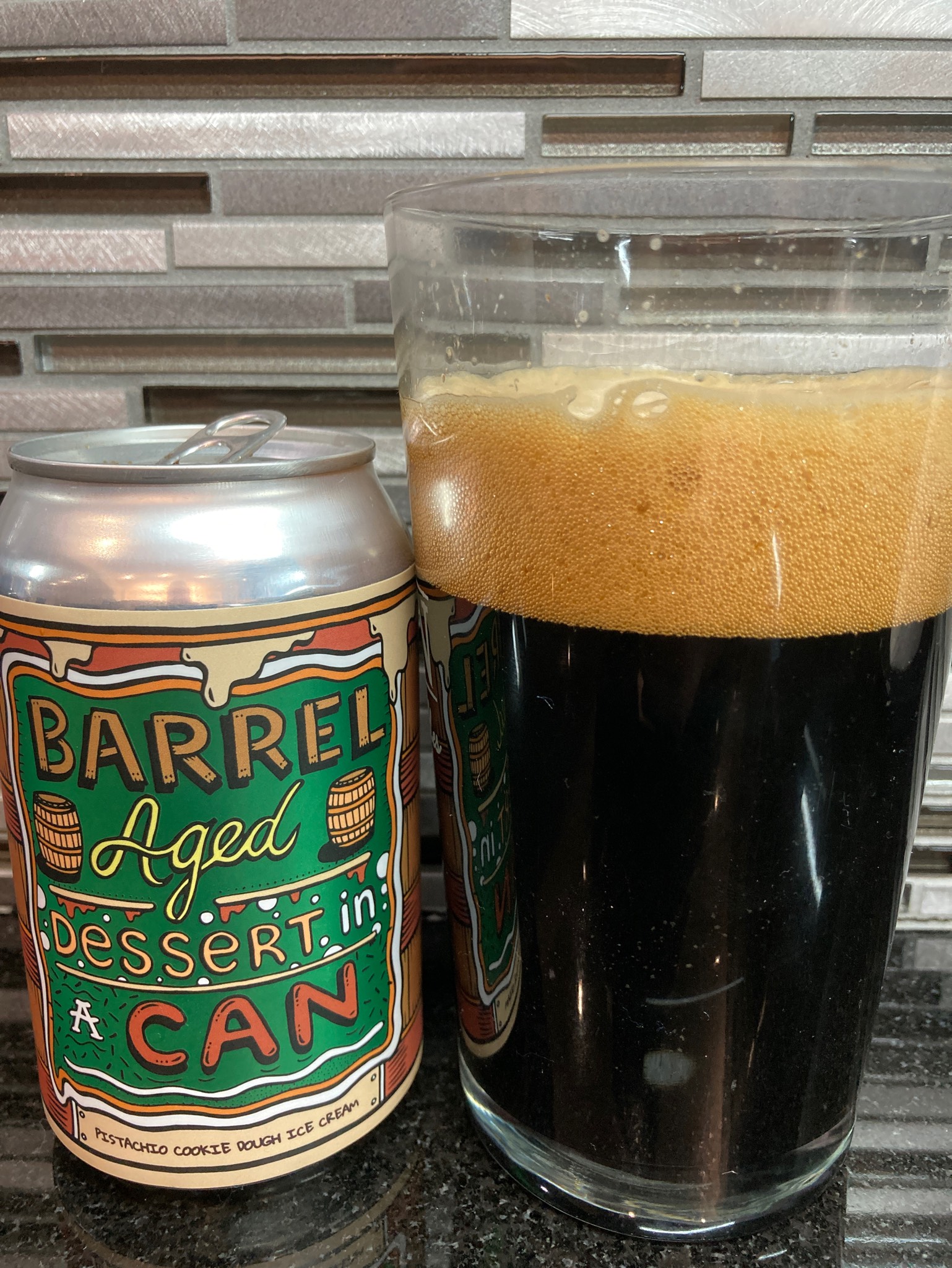 Barrel Aged Dessert In A Can - Pistachio Cookie Dough Ice Cream, Norway