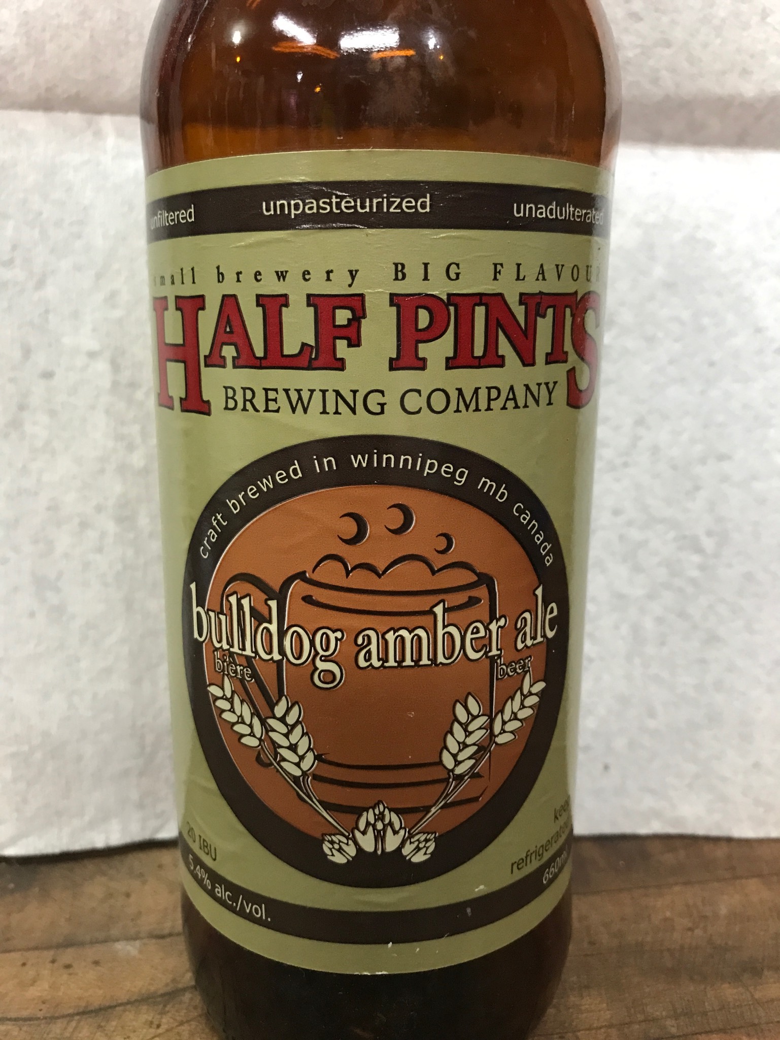 Bulldog Amber Ale, Canada