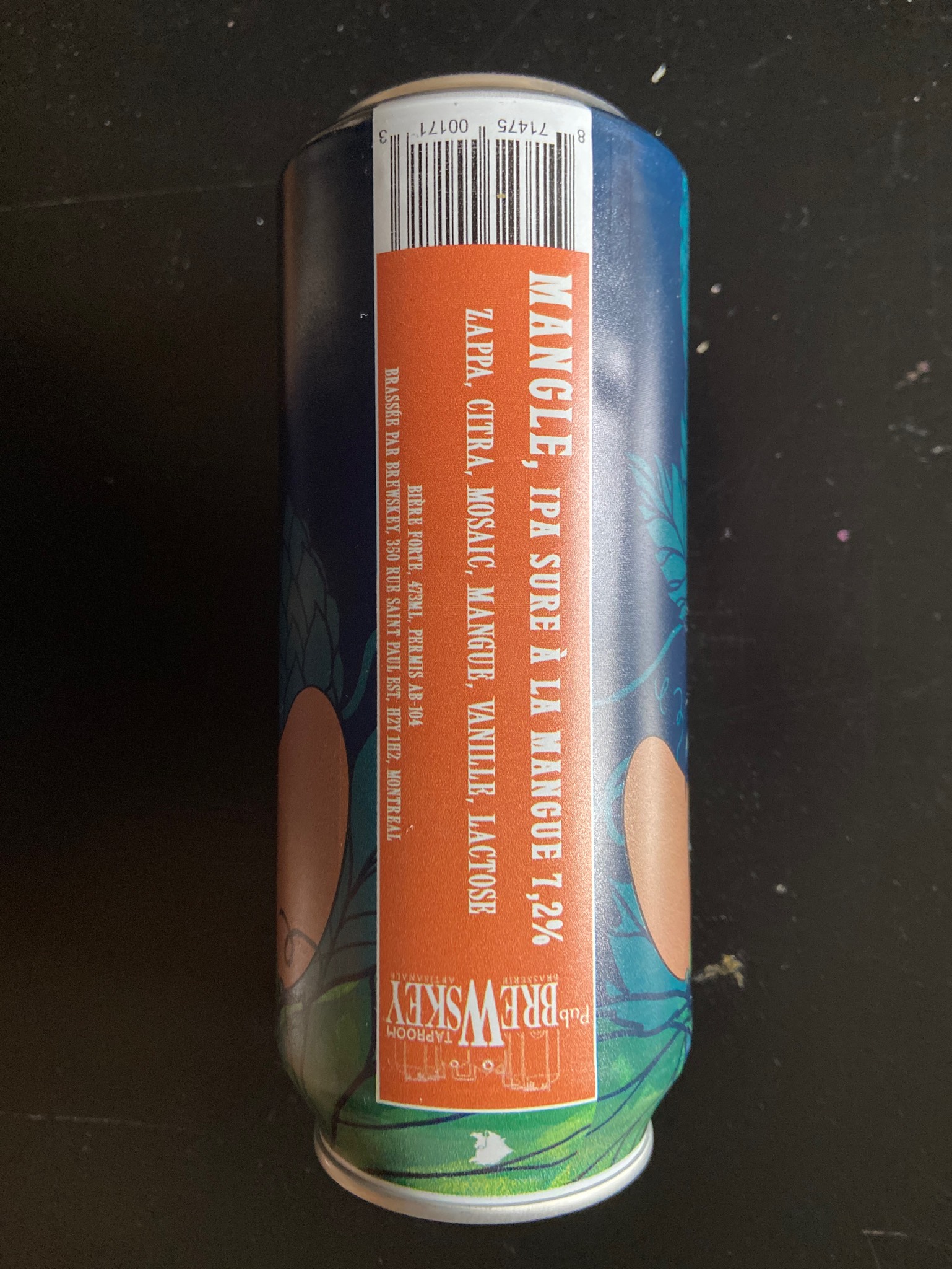 Mangle, IPA sure à la mangue, Canada