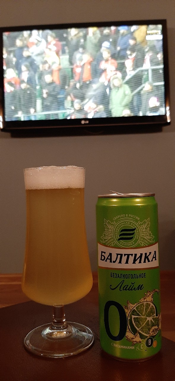 Baltika 0 Non-Alcoholic Laim / Балтика 0 Безалкогольное Лайм, Russia