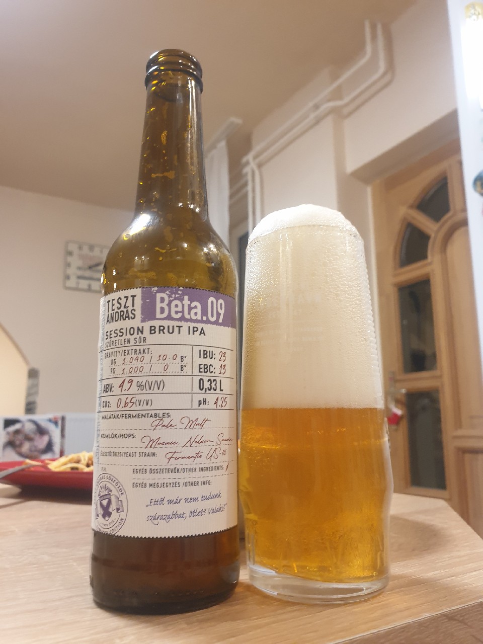 beta.09 session brut ipa, Hungary