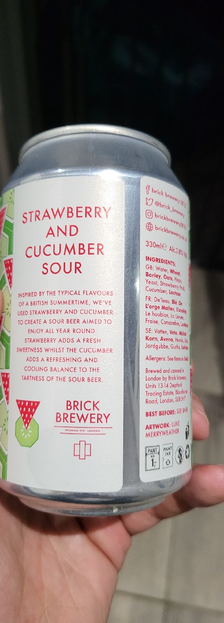Strawberry And Cucumber Sour, England