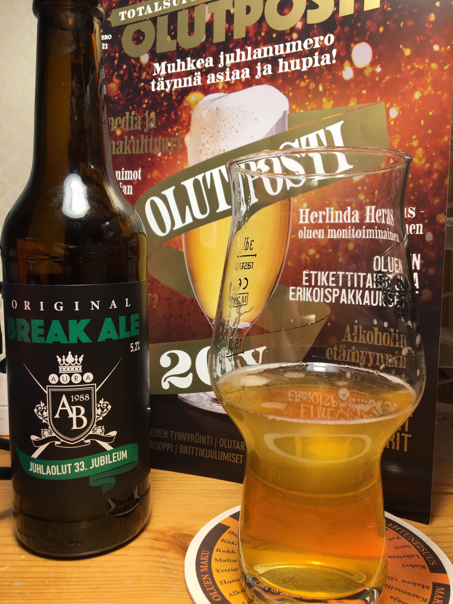 Original Break Ale – Juhlaolut 33. Jubileum, Finland