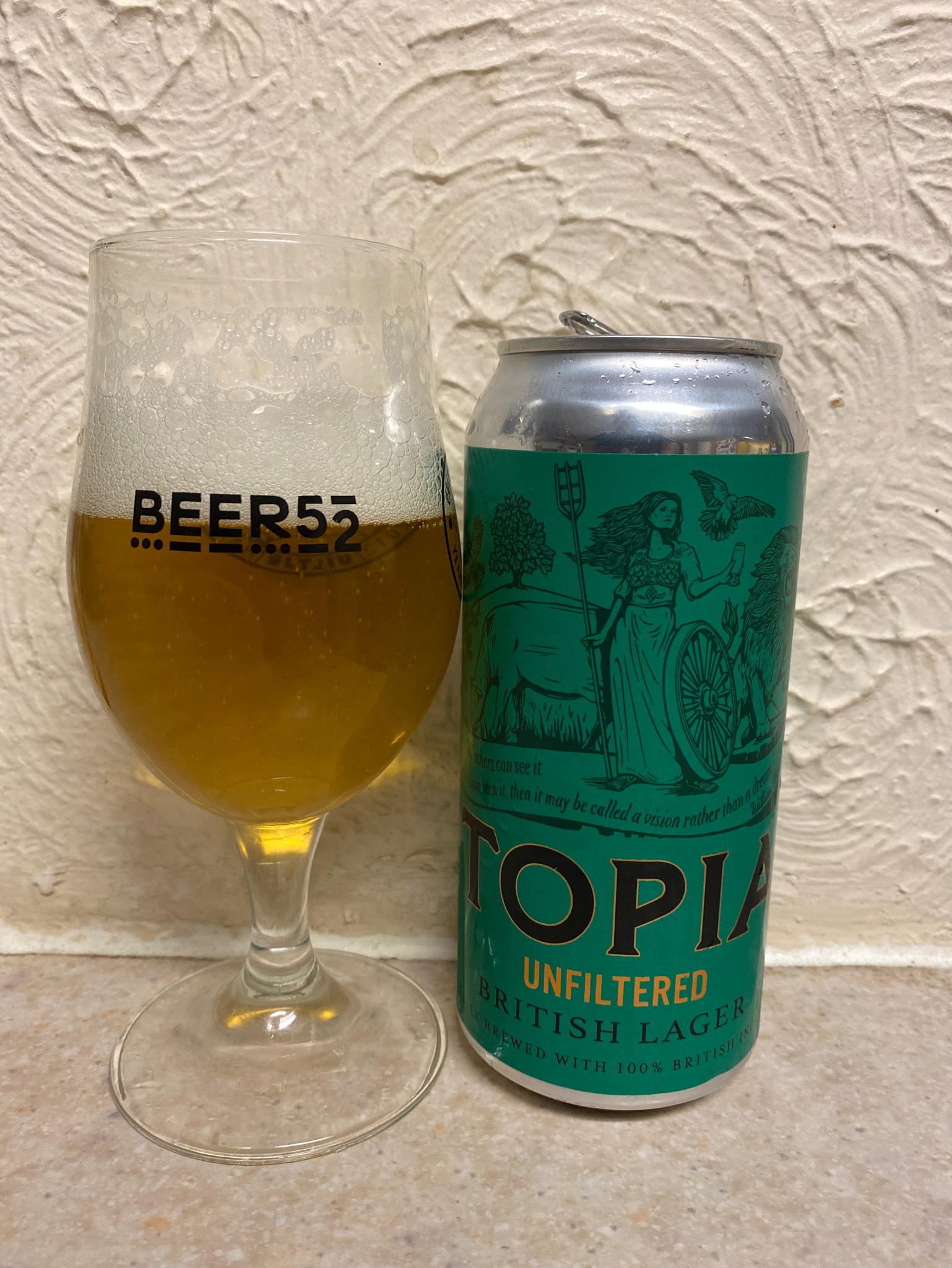 Unfiltered British Lager, England