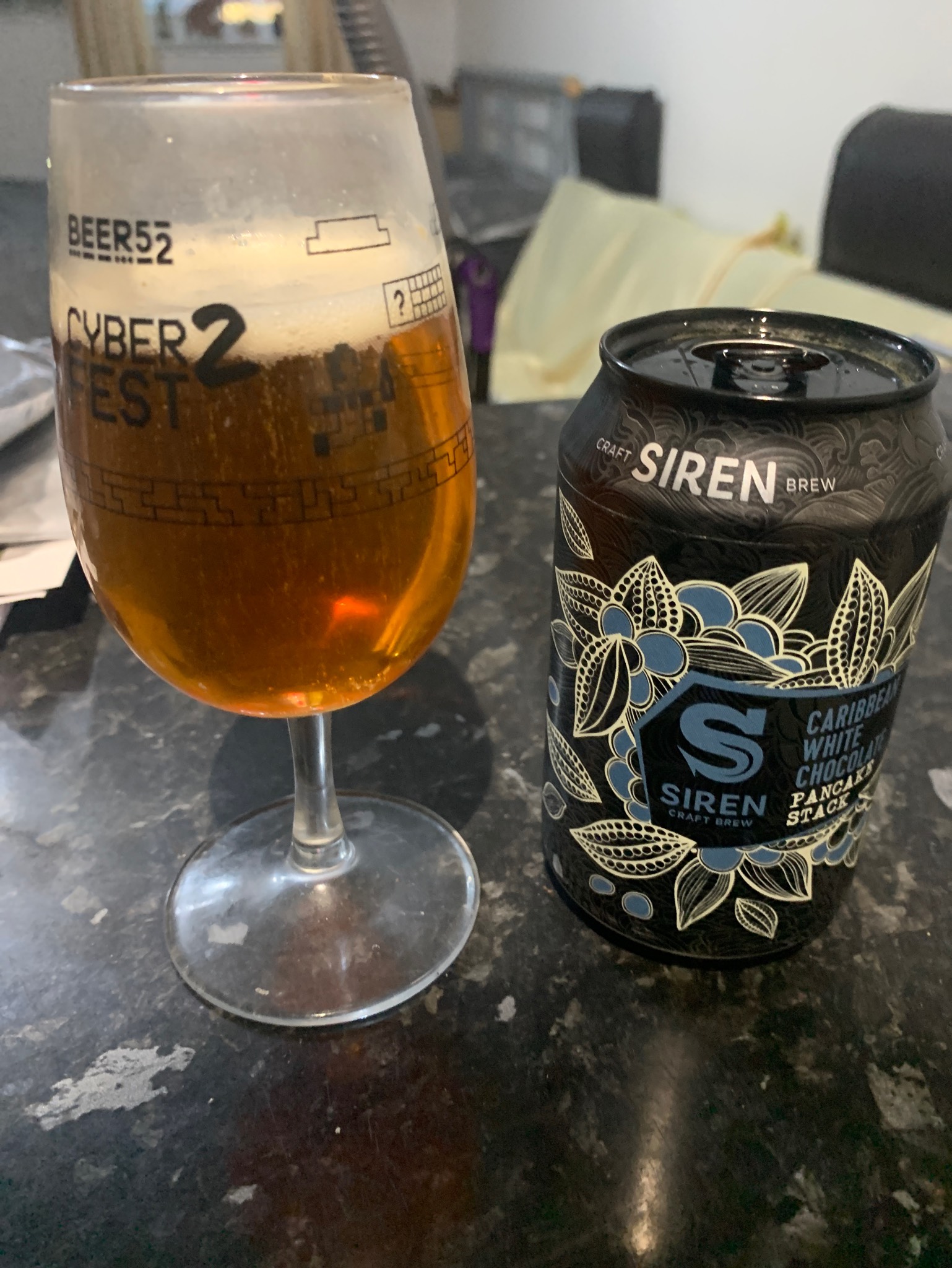 Caribbean White Chocolate Pancake Stack, England