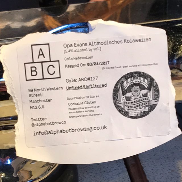 Opa Evans Altmodisches Kolaweizen, England