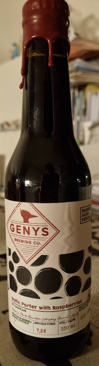 Baltic Porter With Raspberries Maker's Mark Bourbon Whiskey Barrel Aged, Lithuania