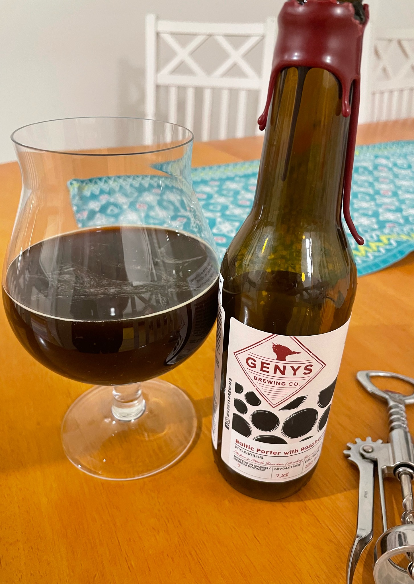 Baltic Porter With Raspberries Maker's Mark Bourbon Whiskey Barrel Aged, Lithuania