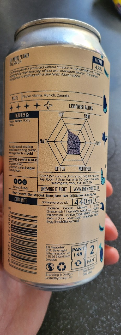 los moros pilsner, England