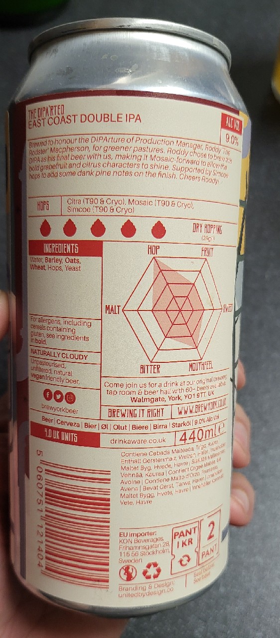 the dipa'rted, England