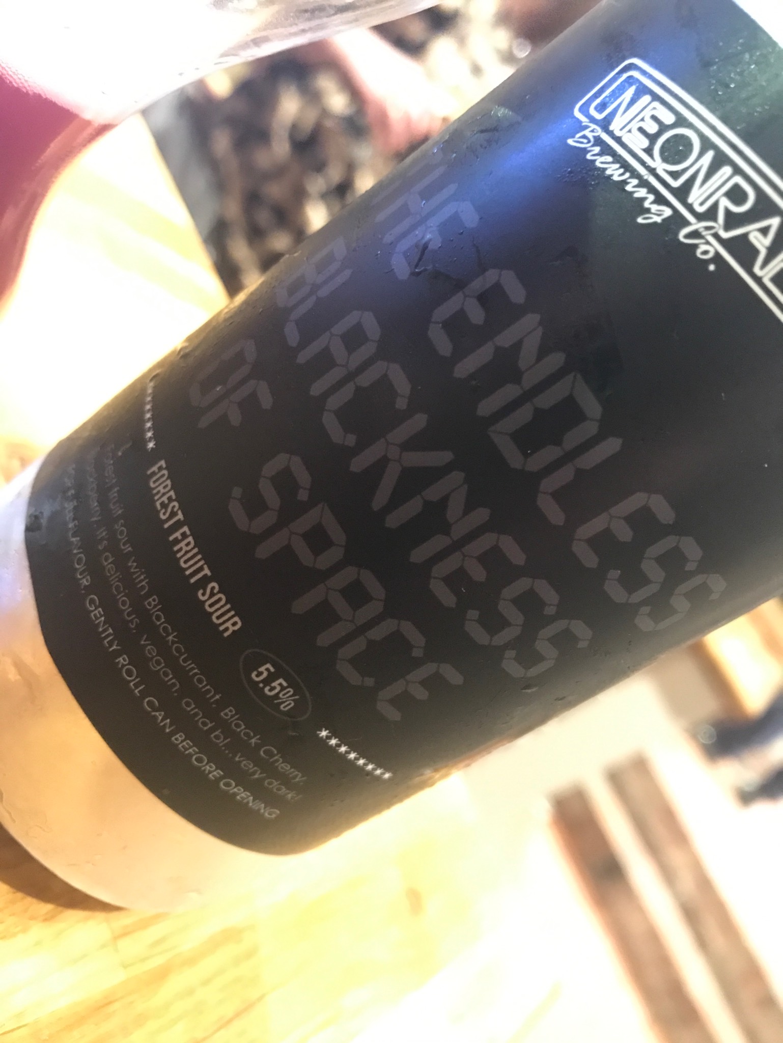 The endless blackness of space, England