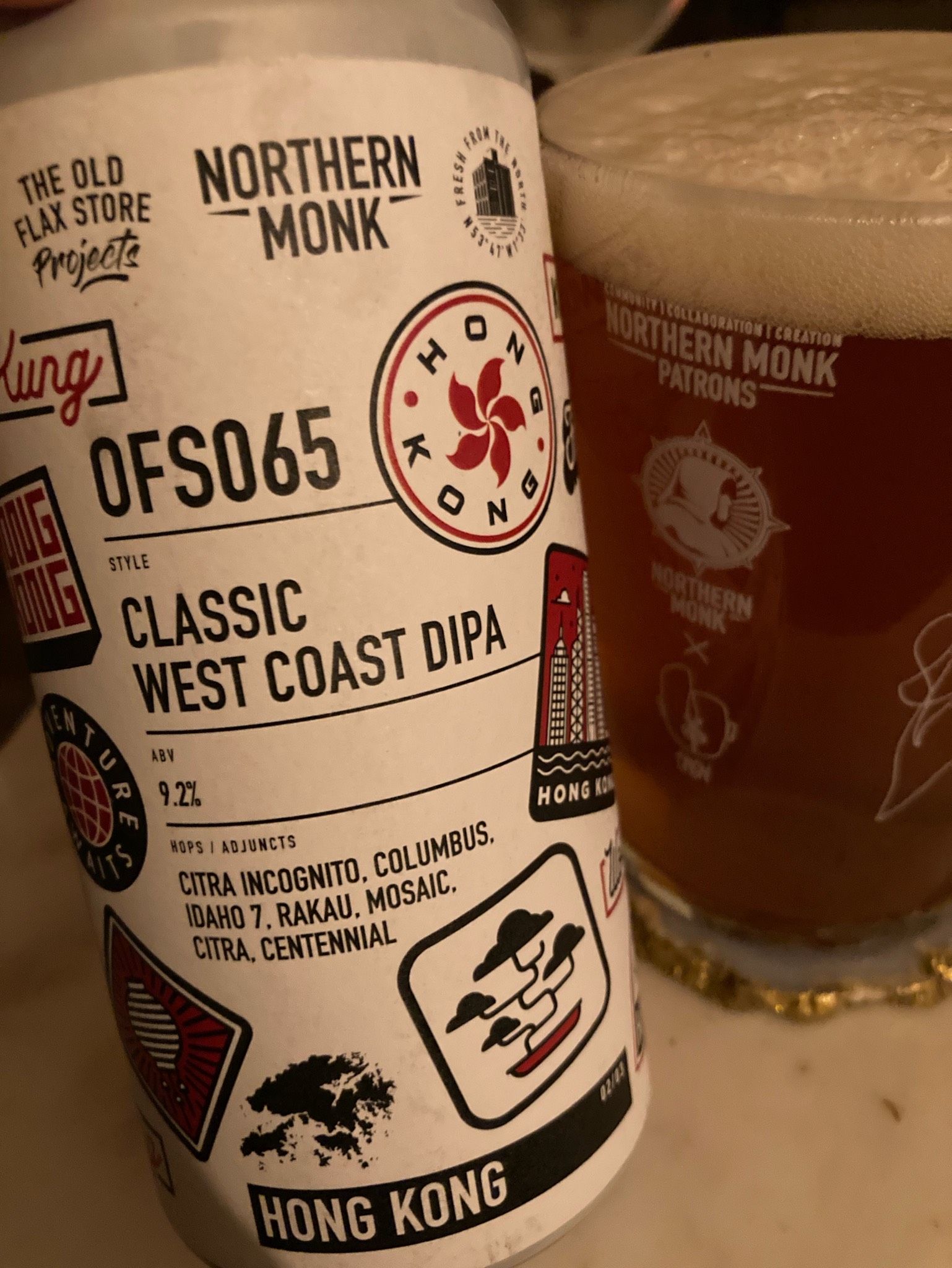 OFS065 / Classic West Coast DIPA / Hong Kong, England