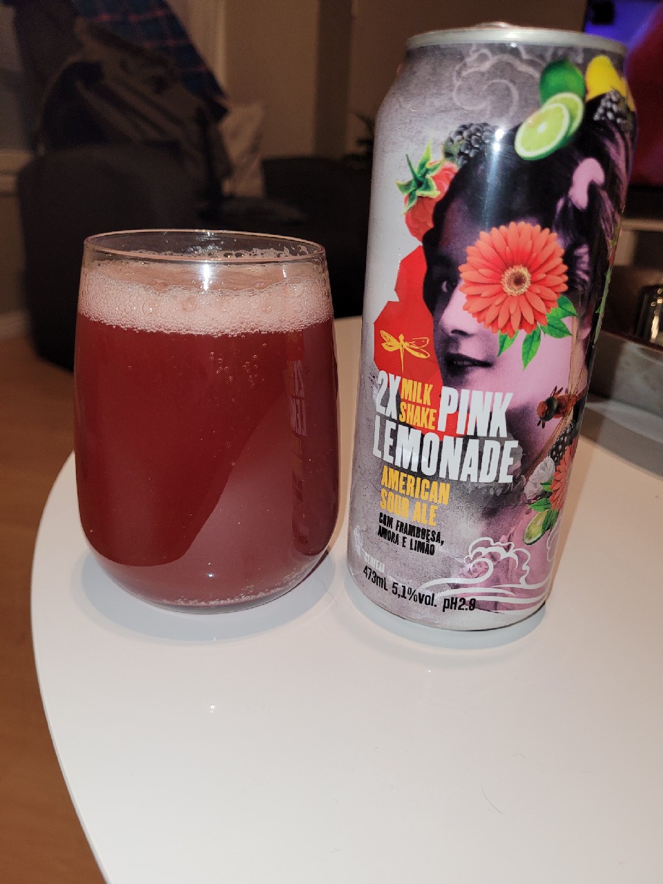 2× milkshake pink lemonade american sour ale, Brazil